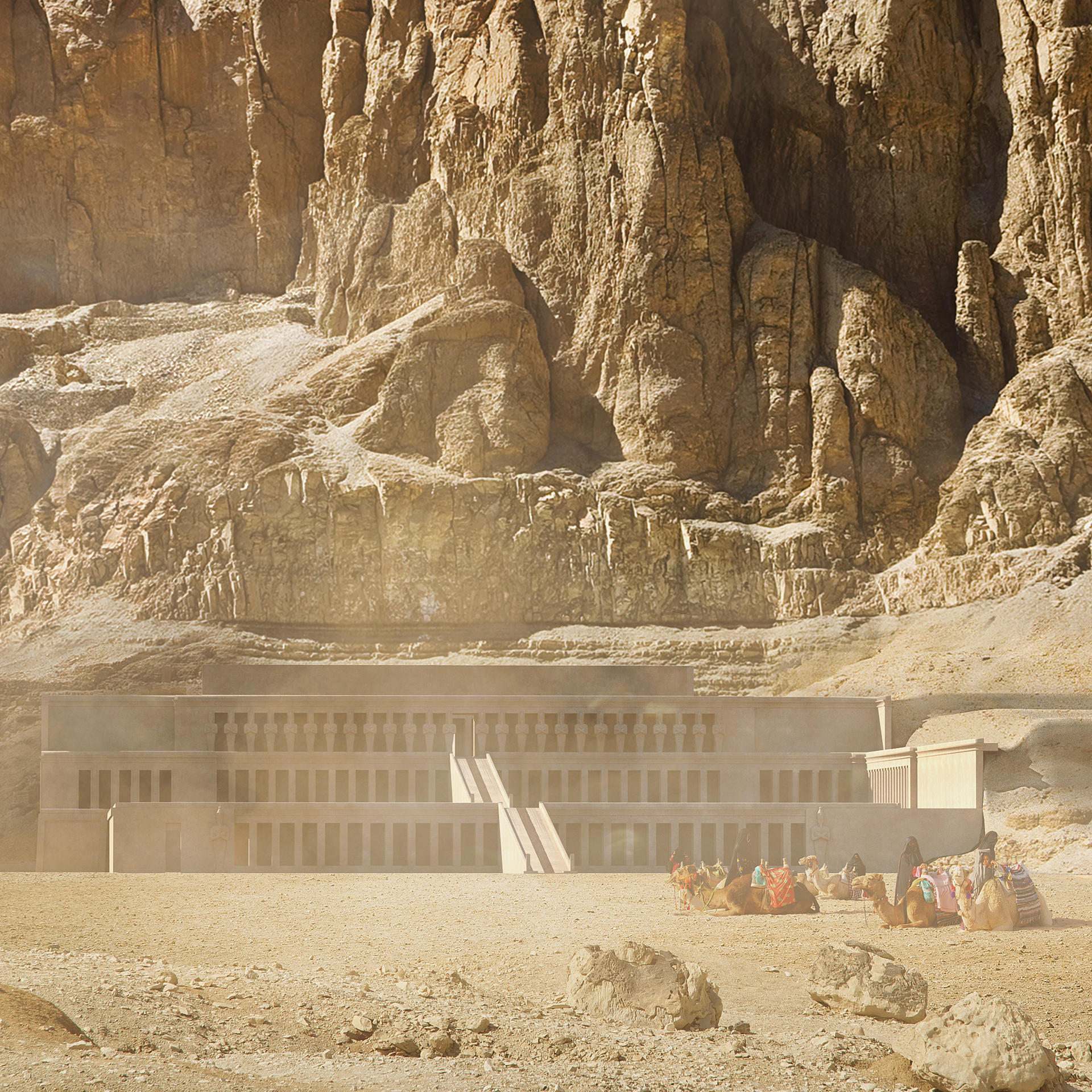 Hatshepsut's Temple — fine-art print by Pneuma